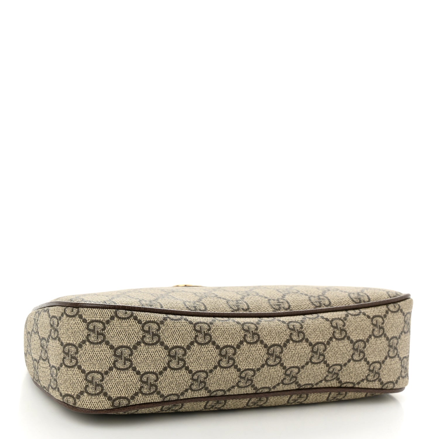 Gucci GG Supreme Monogram Textured Dollar Calfskin Web Small Ophidia GG Handbag Beige Ebony New Acero 4 of 11