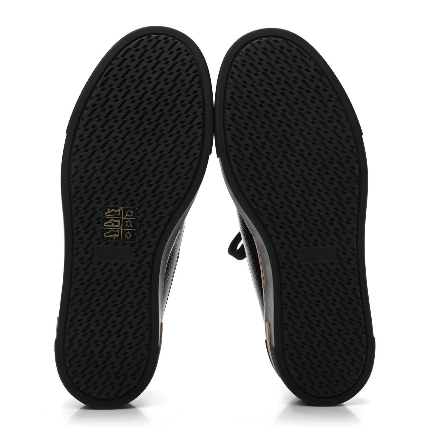 Patent Epsom Womens Polo Sneakers 37 Black