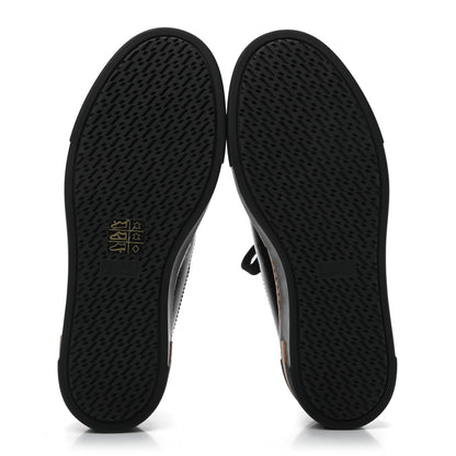 Hermes Patent Epsom Womens Polo Sneakers 37 Black 5 of 9