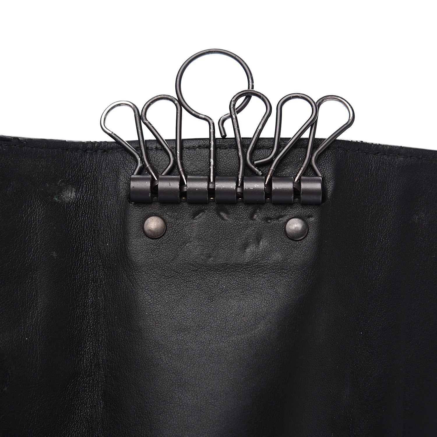 Bottega Veneta Nappa Intrecciato 6 Key Holder Black 7 of 7