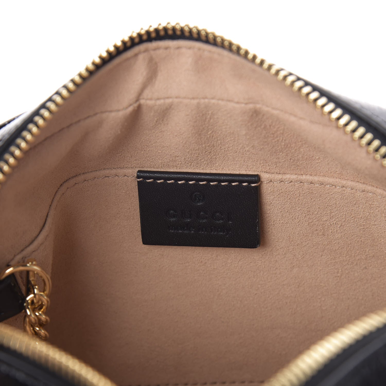 Gucci Suede Patent Web Mini Ophidia Shoulder Bag Black 6 of 9