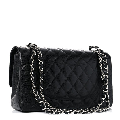 Chanel Caviar Quilted Medium Double Flap Black 3 of 13