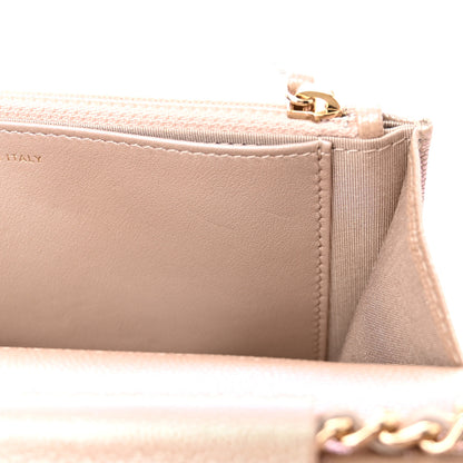 Chanel Iridescent Caviar Quilted Wallet on Chain WOC Beige 12 of 13