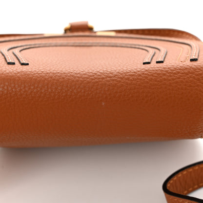 Chloe Calfskin Mini Marcie Round Crossbody Bag Tan 10 of 10
