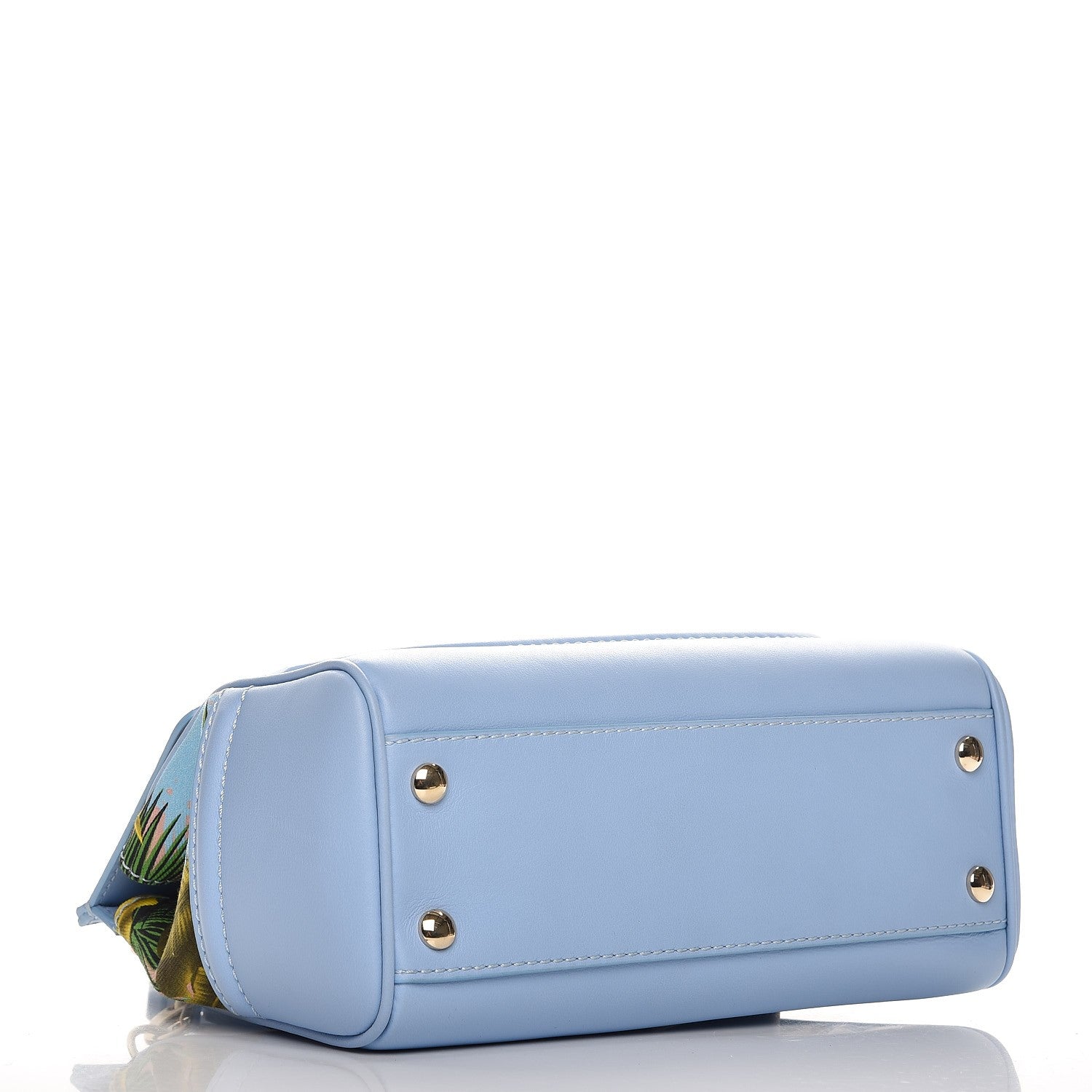 Versace Calfskin Canvas Medium Palazzo Empire Bag Desert Palm 7 of 10