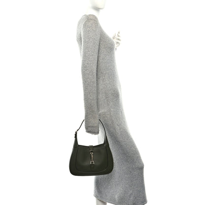Gucci Grand Prix Calfskin Medium Jackie 1961 Hobo Dark Green 2 of 10