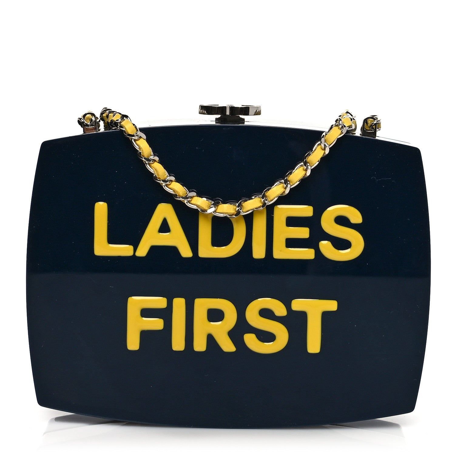 Chanel Plexiglass Evening In The Street 5x5=CC Small Clutch Dark Blue 1 of 9