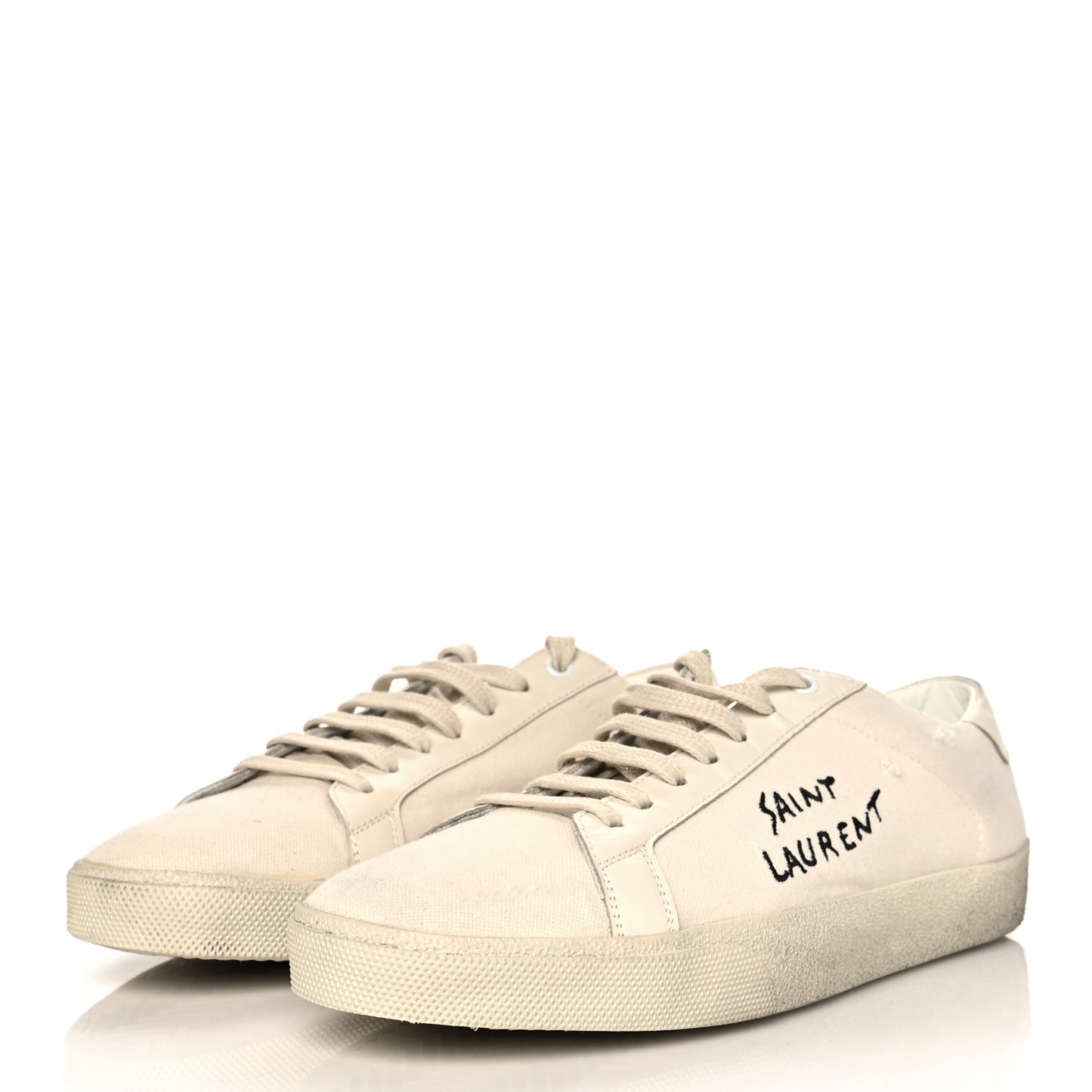 Distressed Canvas Mens Elba Light Alpha Sigma Sneakers 41.5 White