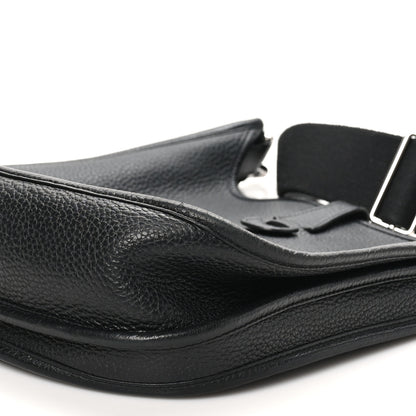 Hermes Taurillon Clemence Evelyne III PM Black 9 of 10