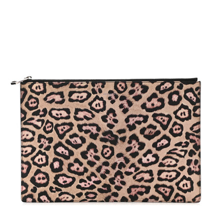 Givenchy Coated Canvas Jaguar Print Zip Pouch 1 of 7