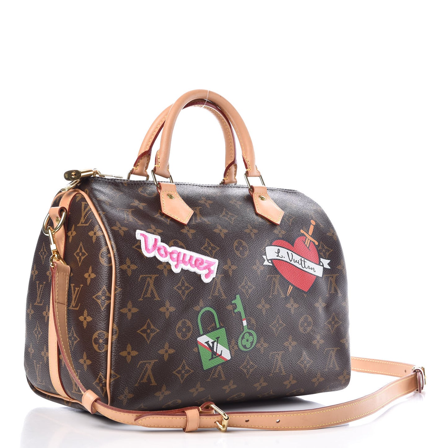 Monogram Patches Speedy Bandouliere 30