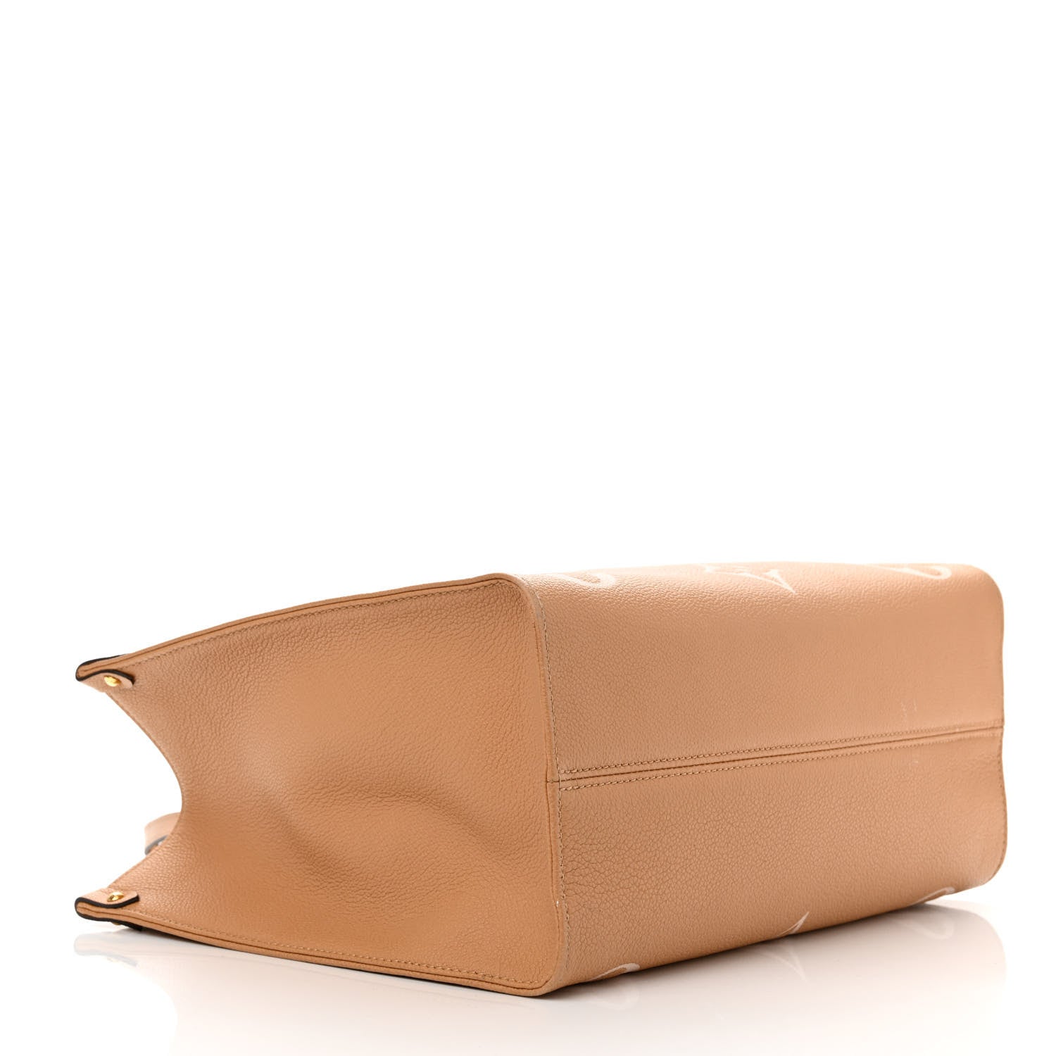 Louis Vuitton Empreinte Monogram Giant Onthego MM Arizona Creme 4 of 15