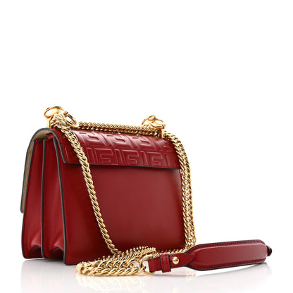 Fendi Vitello Liberty FF 1974 Embossed Small Kan I Shoulder Bag Fragola 2 of 10