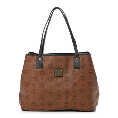 MCM Visetos Shopper Tote Cognac 1 of 18
