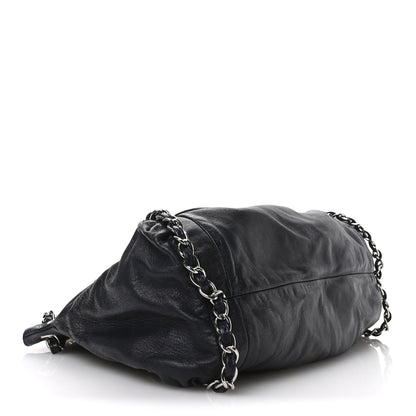 Chanel Lambskin Large Sharpei Shoulder Bag Blue 4 of 10