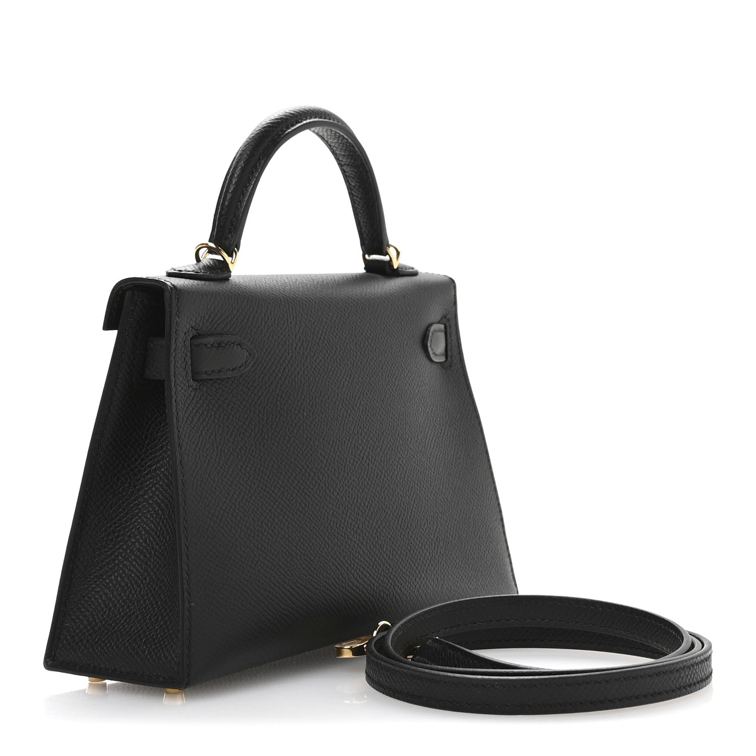Hermes Epsom Mini Kelly Sellier 20 Black 3 of 11