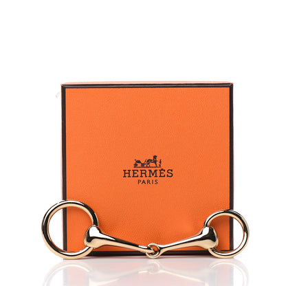 Hermes Permabrass Mors Scarf Ring Gold 4 of 4