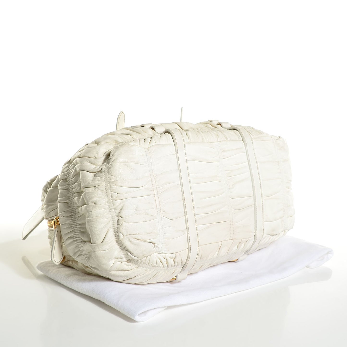 Nappa Gaufre Bauletto Bianco