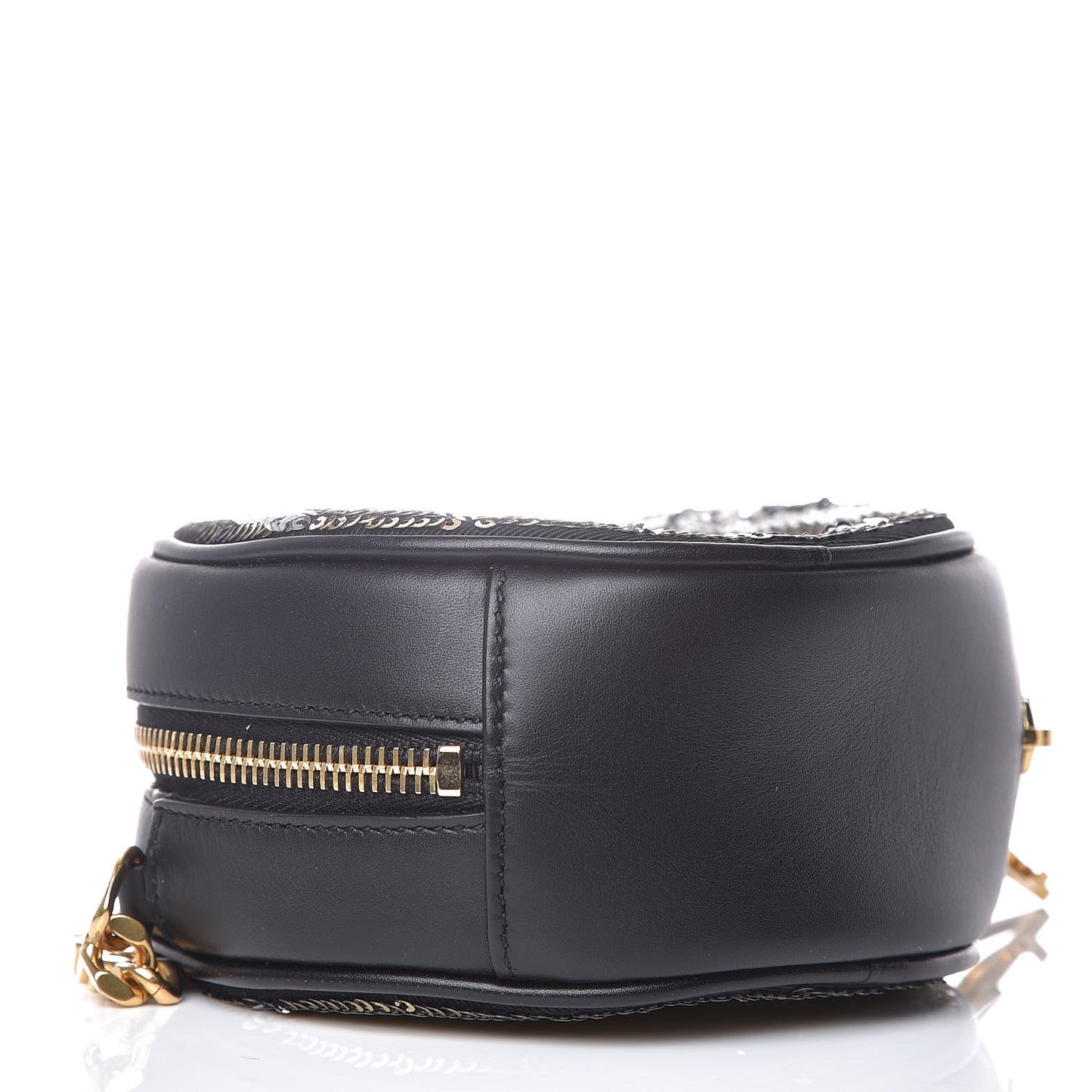 Sequin Small Bubble Chain Crossbody Black