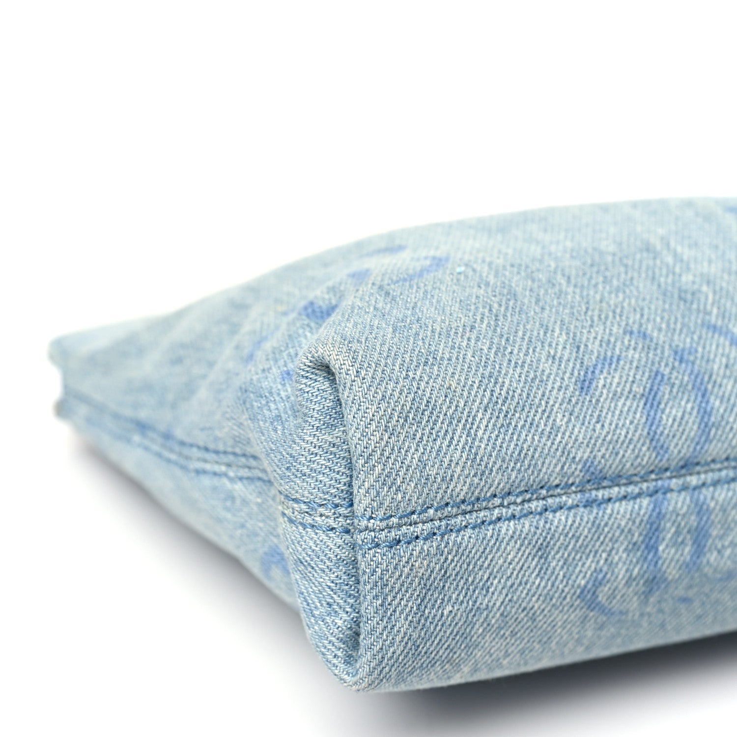 Chanel Denim CC Cosmetic Pouch Blue 9 of 12