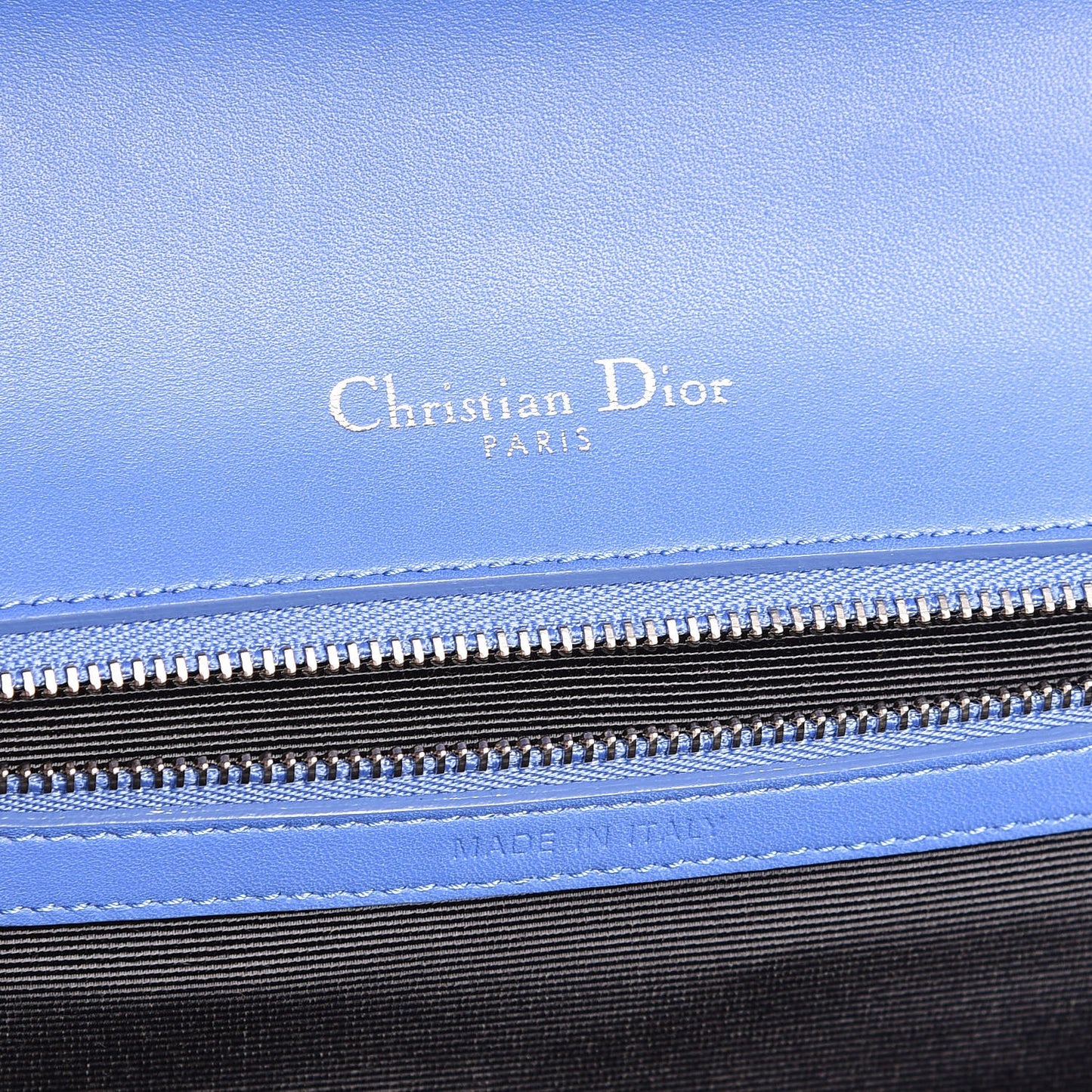 Lambskin Medium Diorama Flap Bag Blue