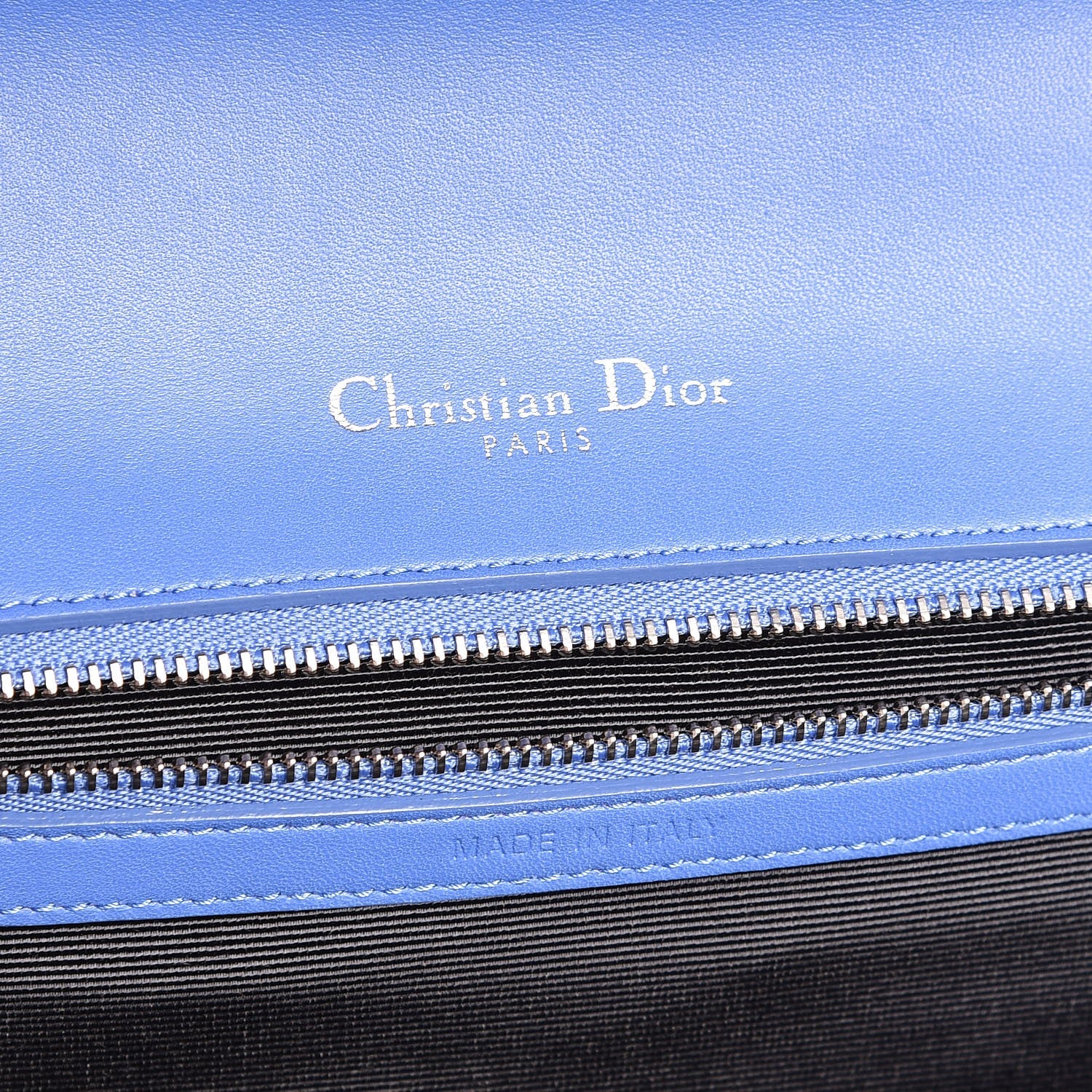 Christian Dior Lambskin Medium Diorama Flap Bag Blue 6 of 7