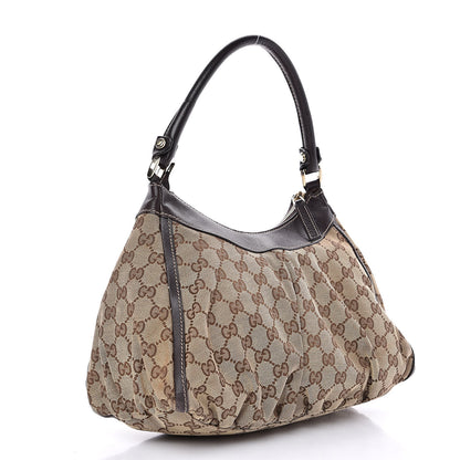 Gucci Monogram D Ring Gold Hobo Dark Brown 3 of 14