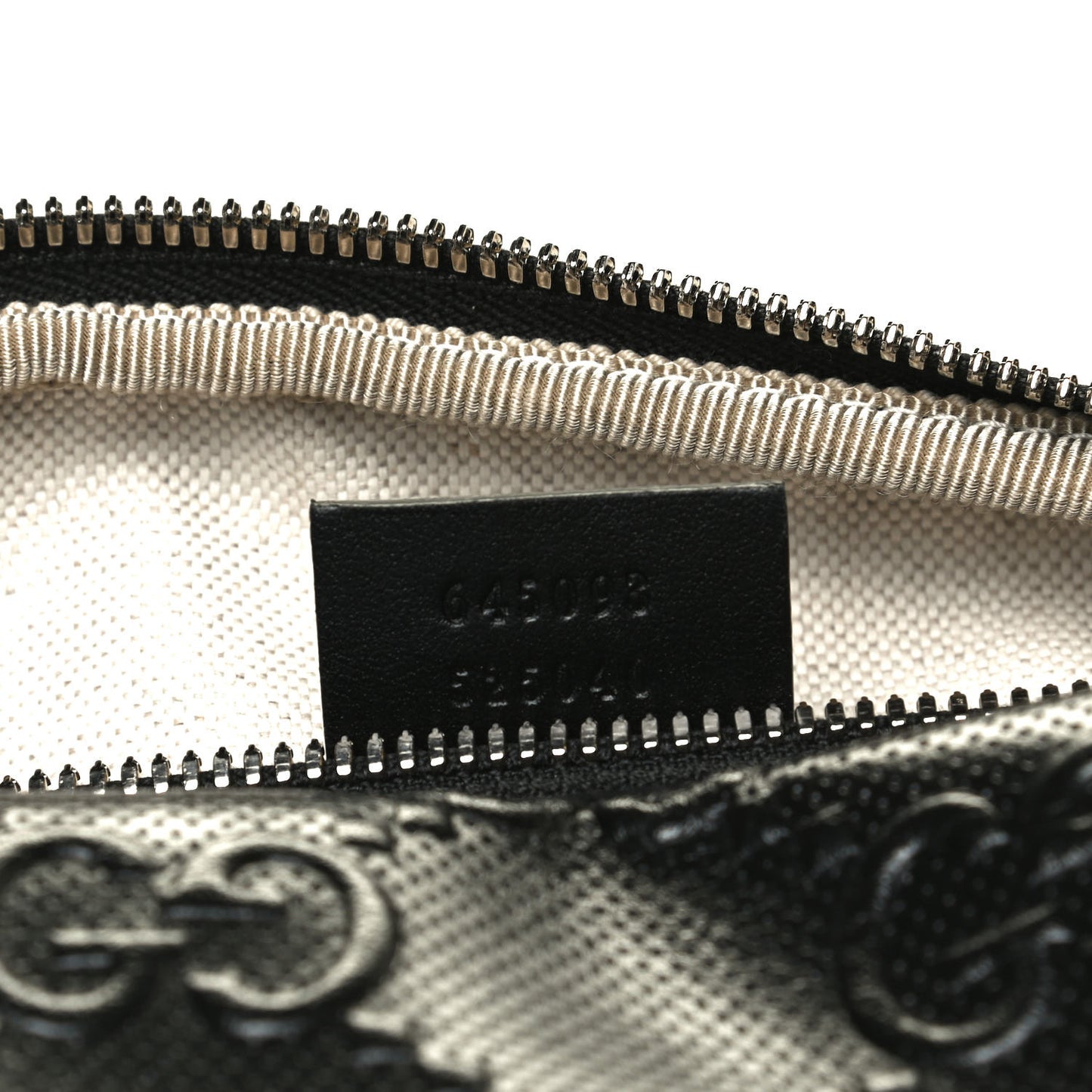 Calfskin GG Tennis Embossed Pocket Belt Bag Black
