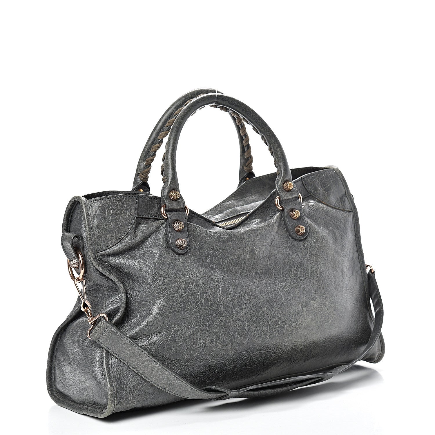 Balenciaga Agneau Giant 12 Rose Gold Hardware City Gris Tarmac 2 of 17