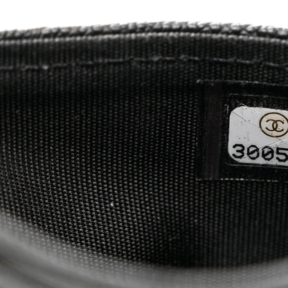 Chanel Caviar Quilted Boy Card Holder Black 8 of 9