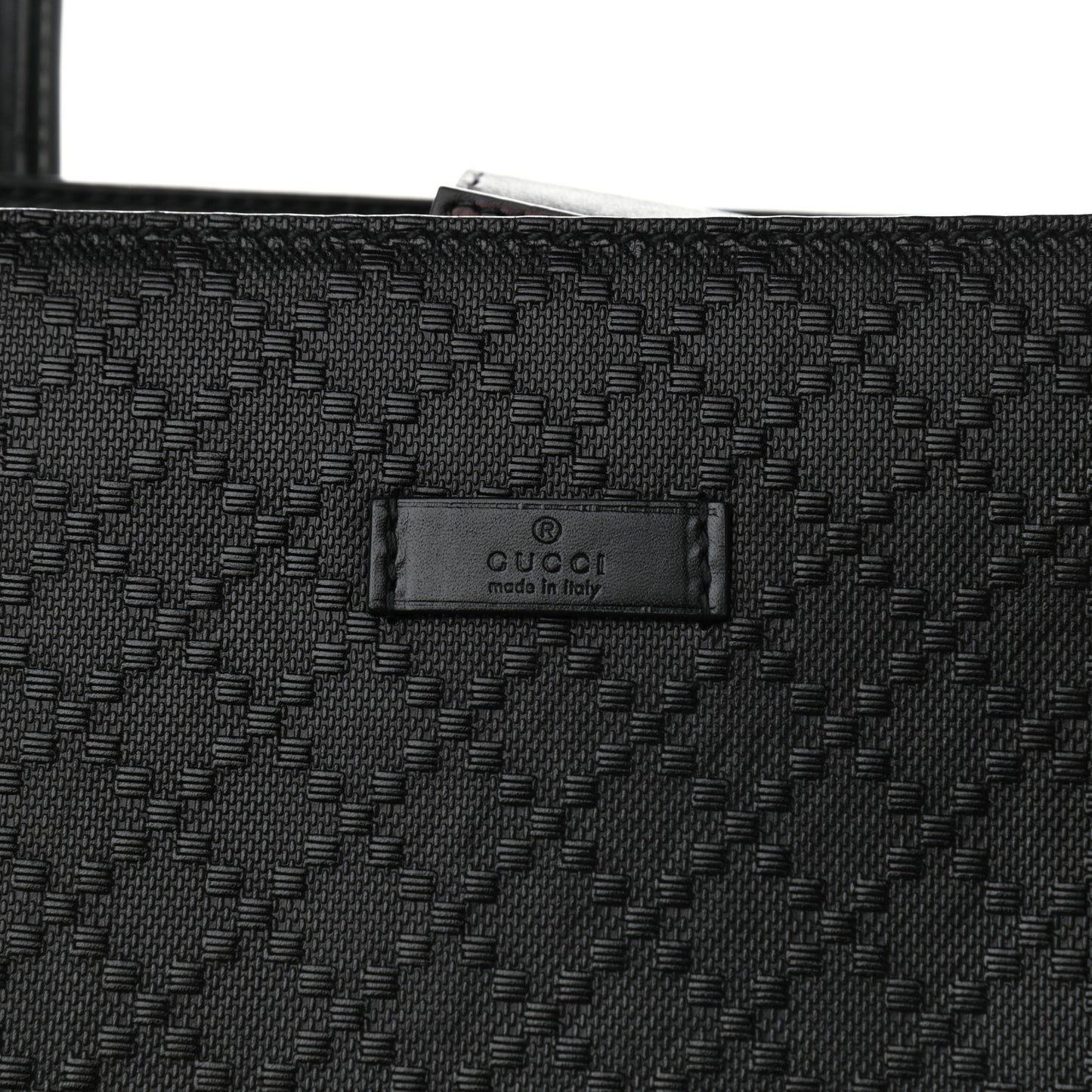 Calfskin Bright Diamante Medium Top Handle Bag Black
