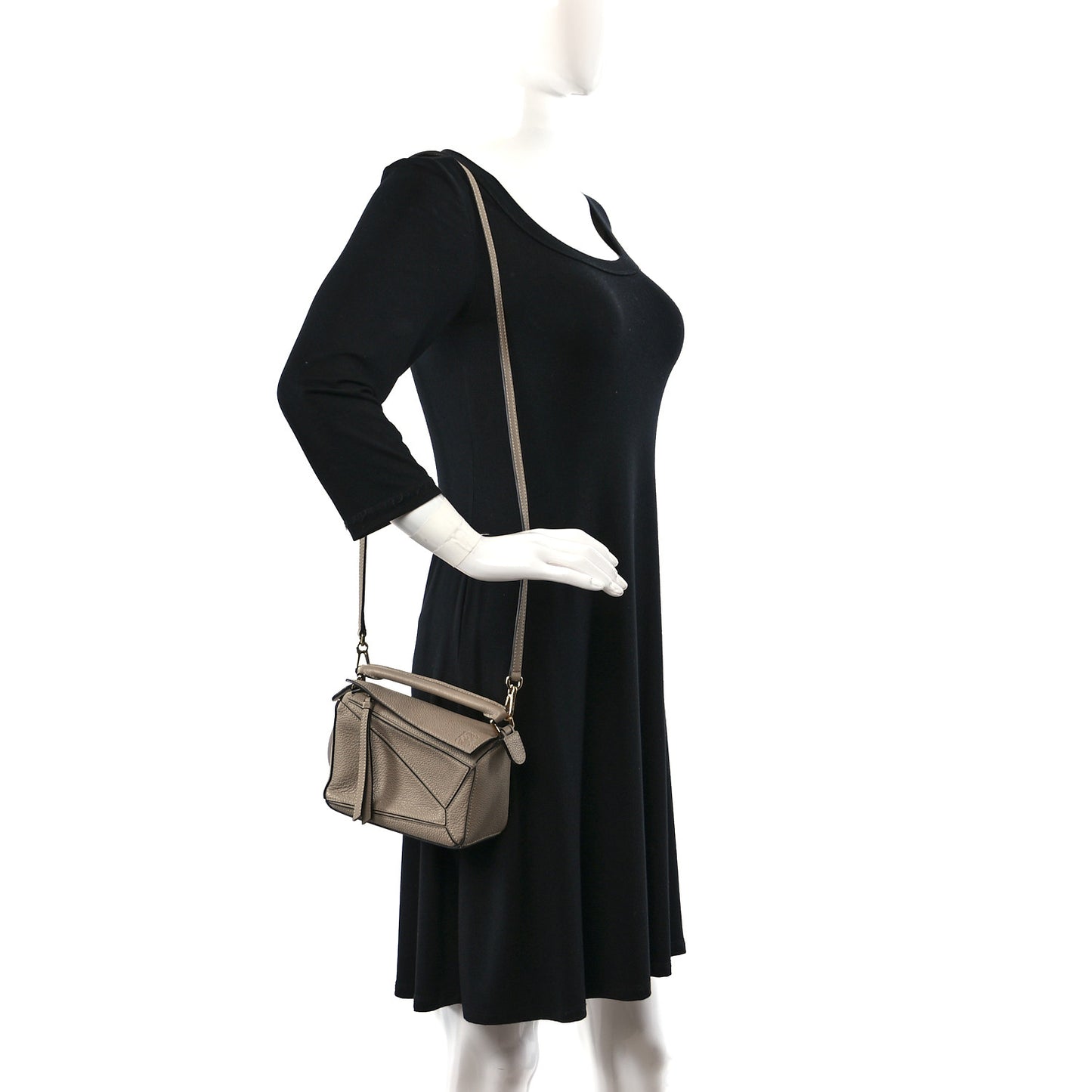 Calfskin Mini Puzzle Bag Sand Mink