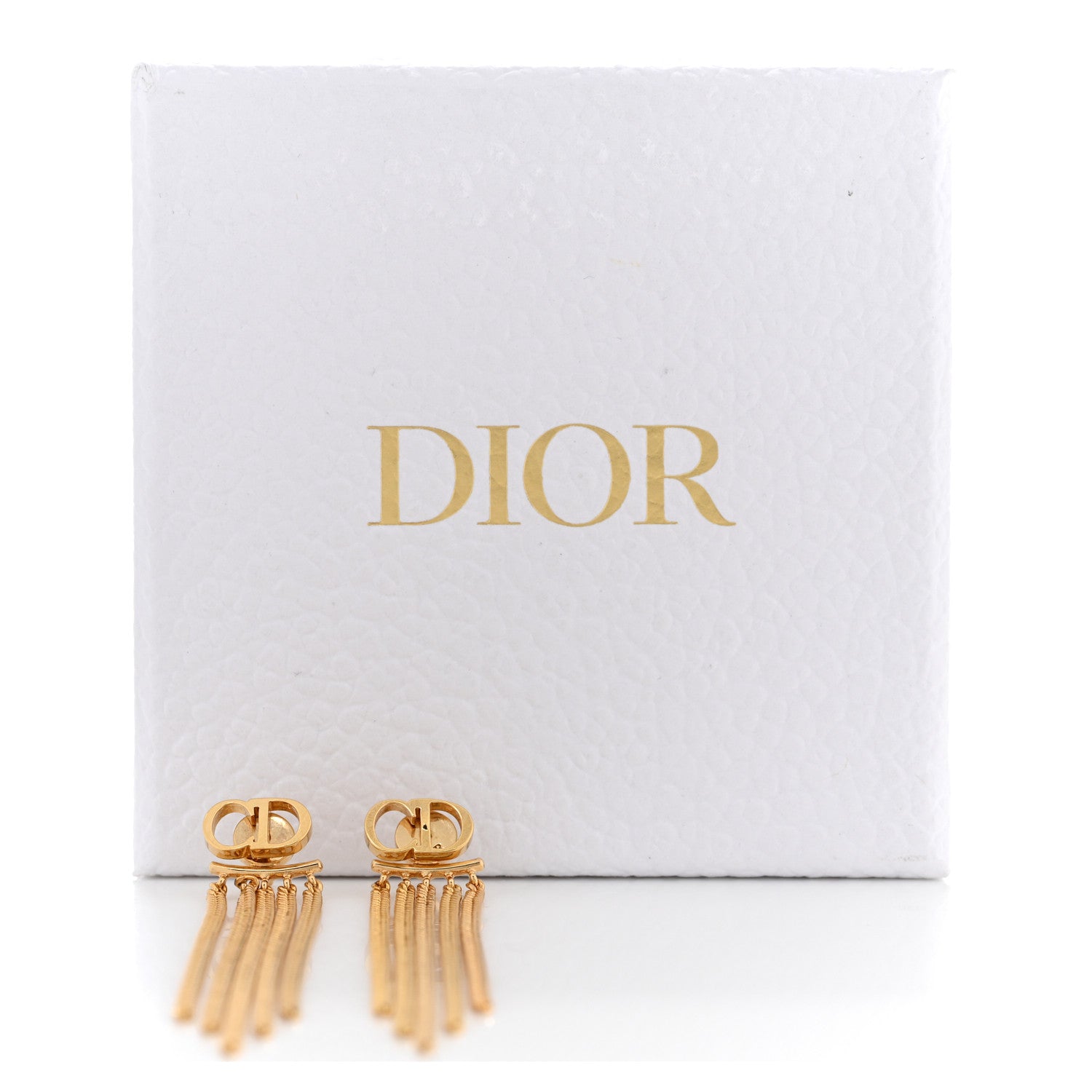 Christian Dior Danseuse Etolie Chain Drop Earrings Gold 5 of 5