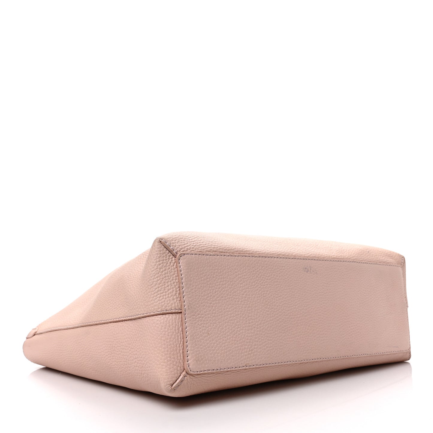 Grainy Calfskin Remington Tote Pale Ash Rose