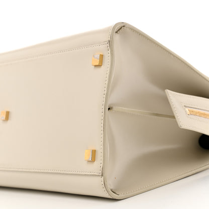 Saint Laurent Shiny Calfskin Medium Uptown Tote White 11 of 13