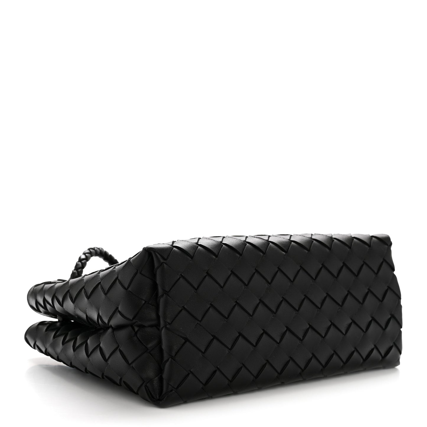 Nappa Intrecciato Small Andiamo Shoulder Bag Black