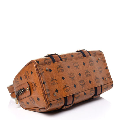MCM Visetos Boston Bag Cognac 4 of 15