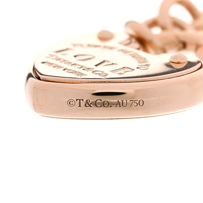 Tiffany 18K Rose Gold Return To Tiffany Love Lock Bracelet 3 of 4