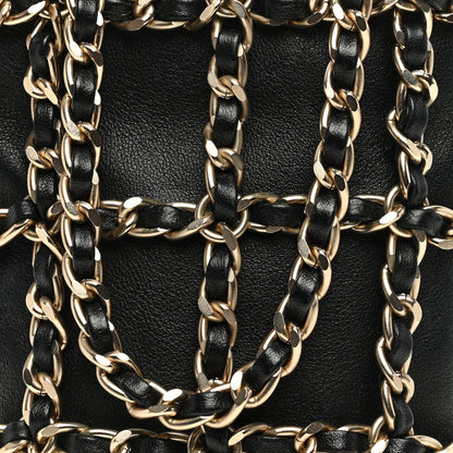 Chanel Lambskin Tech Me Out Clutch With Chain Black 8 of 10