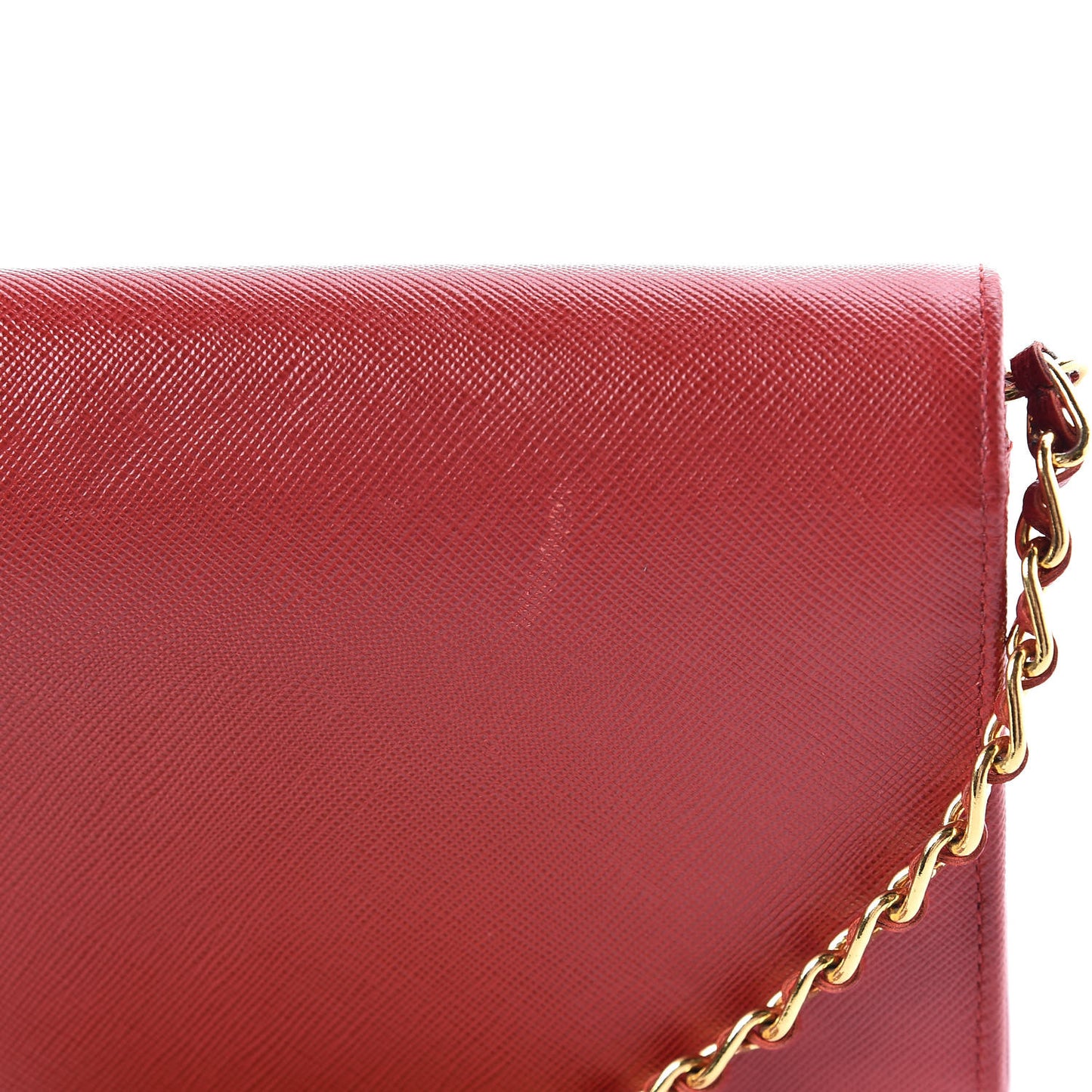 Saffiano Metal Flap Wallet With Strap Fuoco