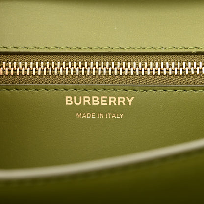 Burberry Grained Calfskin Small TB Bag Spruce Green 6 of 11