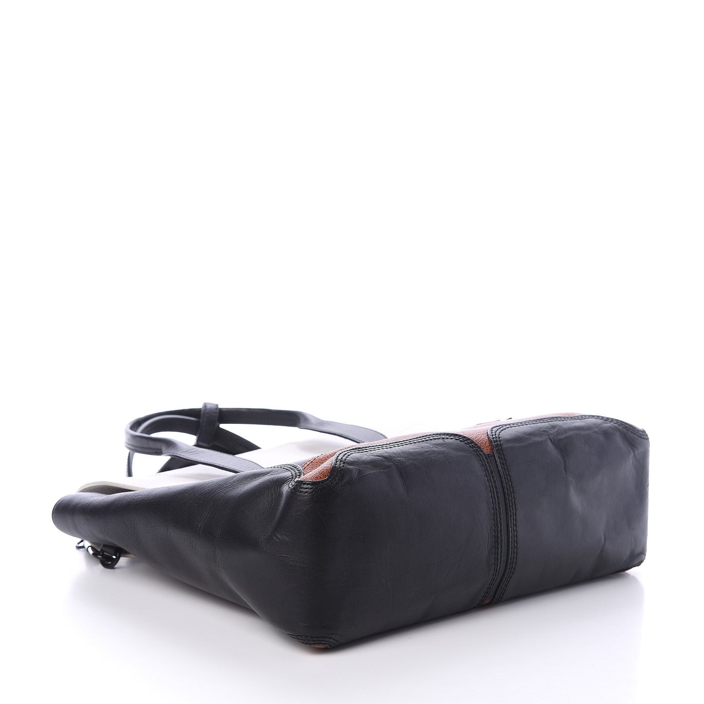 3.1 Textured Calfskin Large Colorblock Pashli Satchel Copper