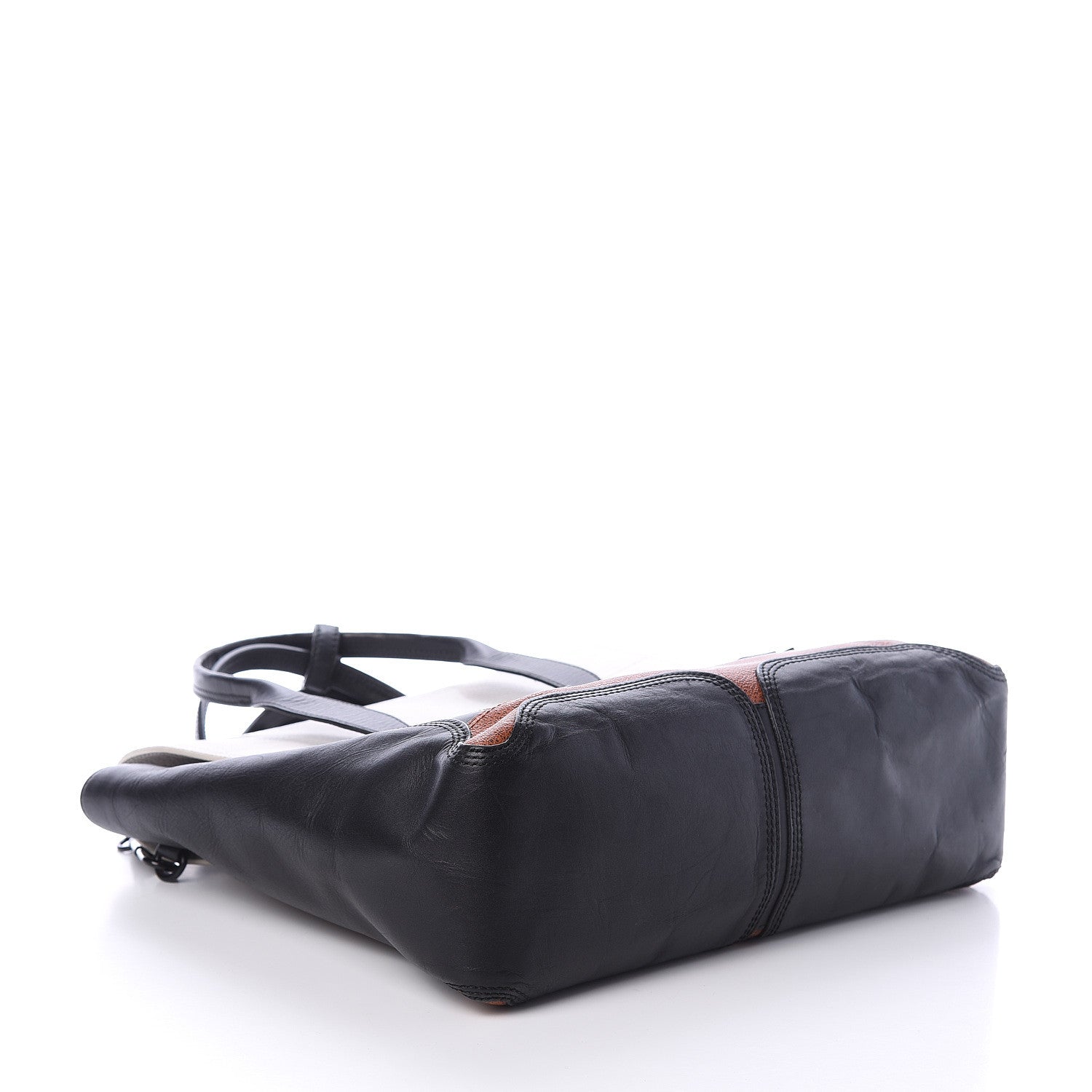 3.1 Phillip Lim 3.1 Textured Calfskin Large Colorblock Pashli Satchel Copper 3 of 8