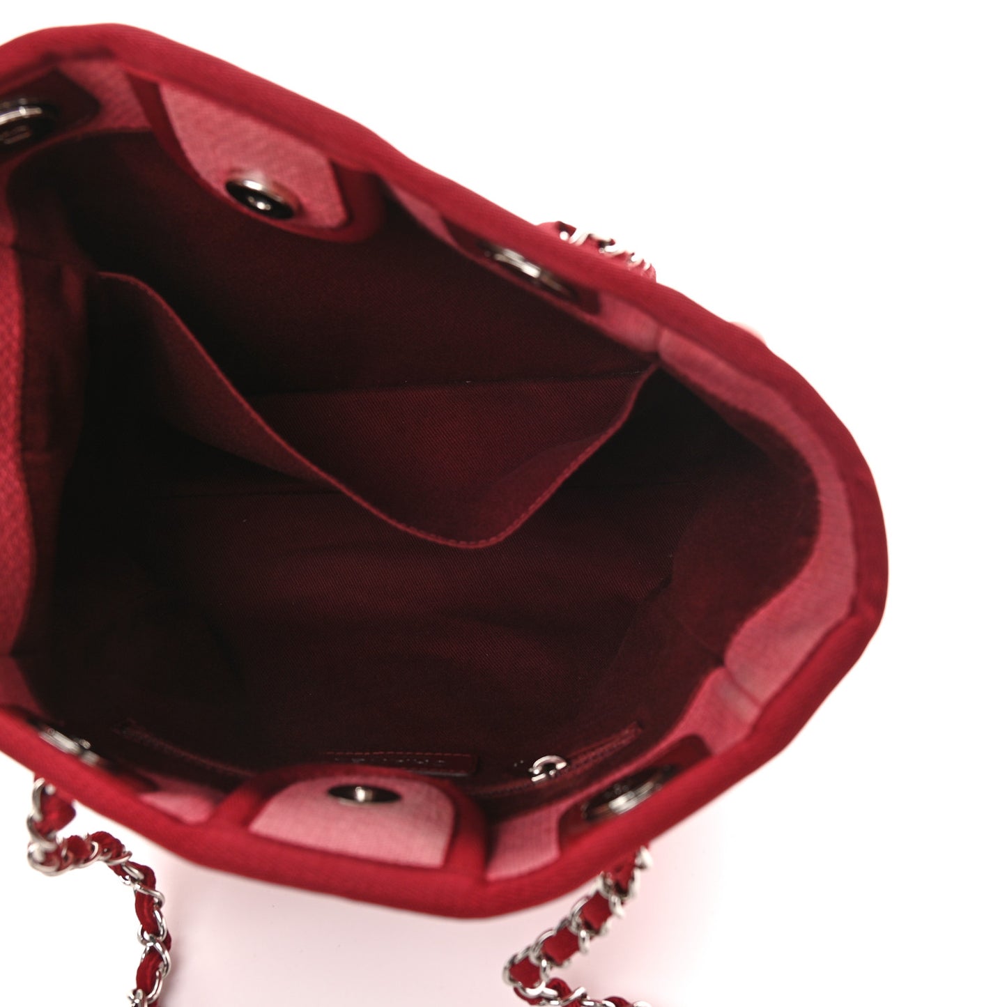 Canvas Mini Deauville Tote Red