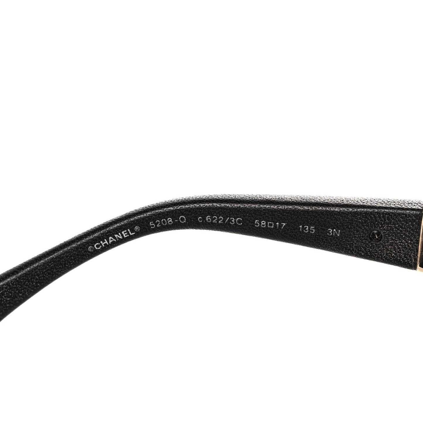 Acetate Chain Sunglasses 5208-Q Black