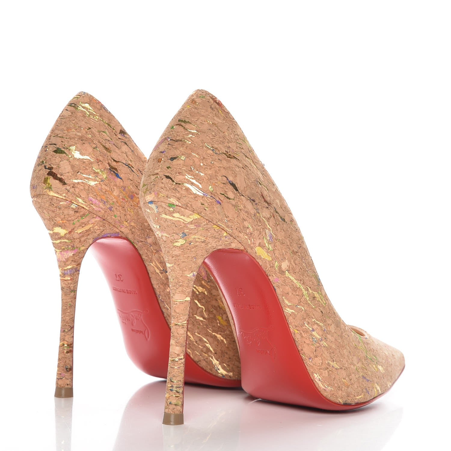 Christian Louboutin Liege Lame Decoltish 100 Pumps 37 Multicolor 4 of 8