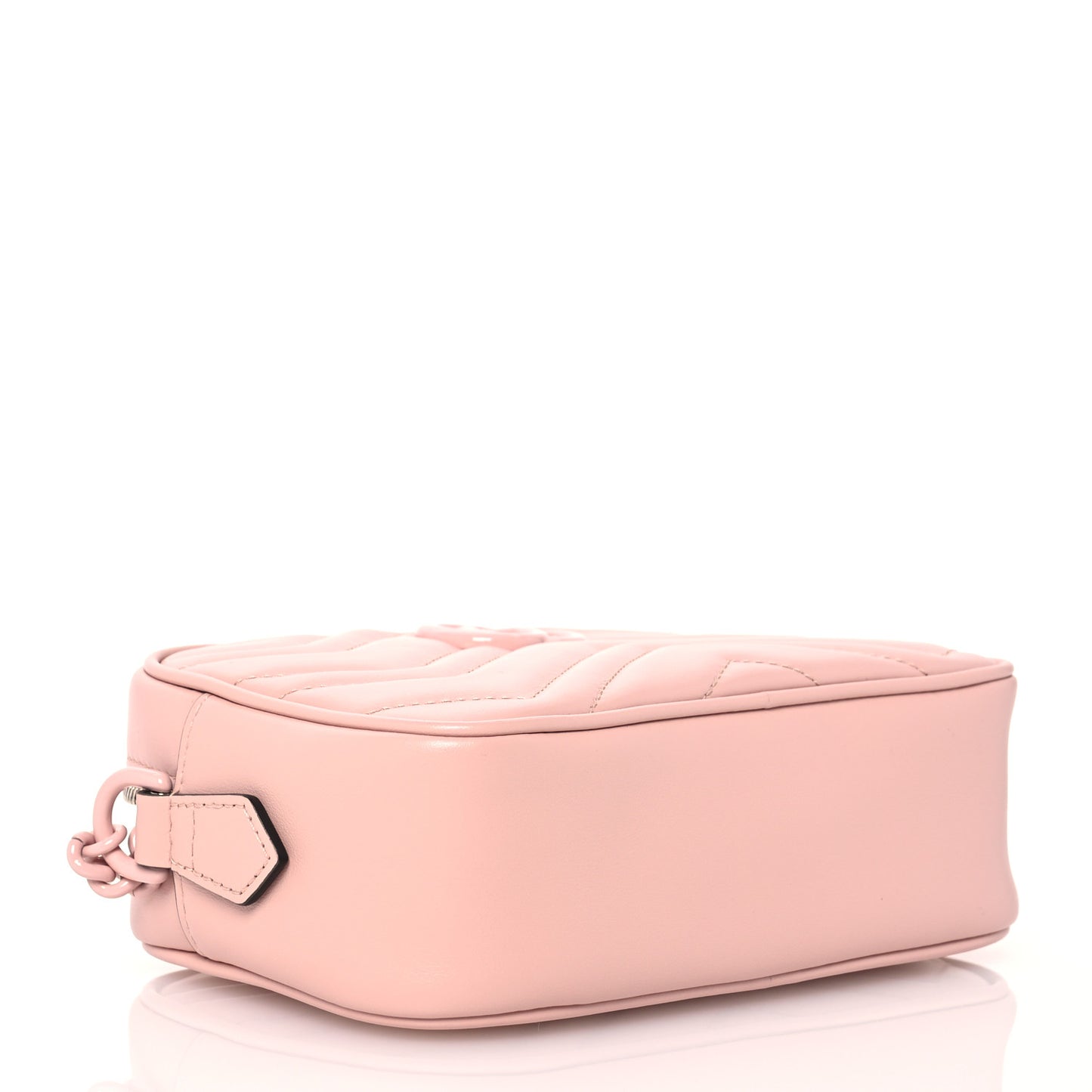 Calfskin Matelasse Monochrome Mini GG Marmont Chain Shoulder Bag Perfect Pink
