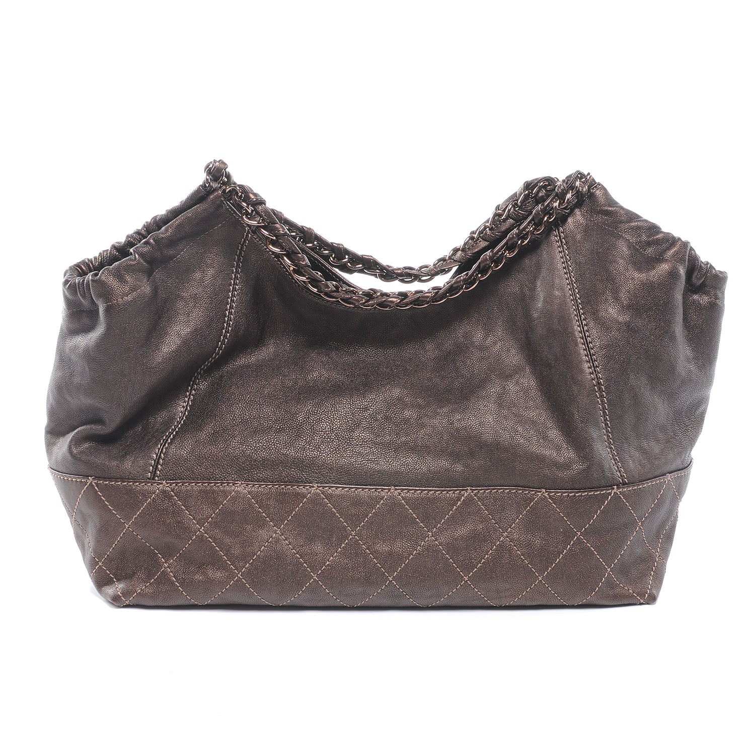 Chanel Leather Baby Coco Cabas Bronze 3 of 8