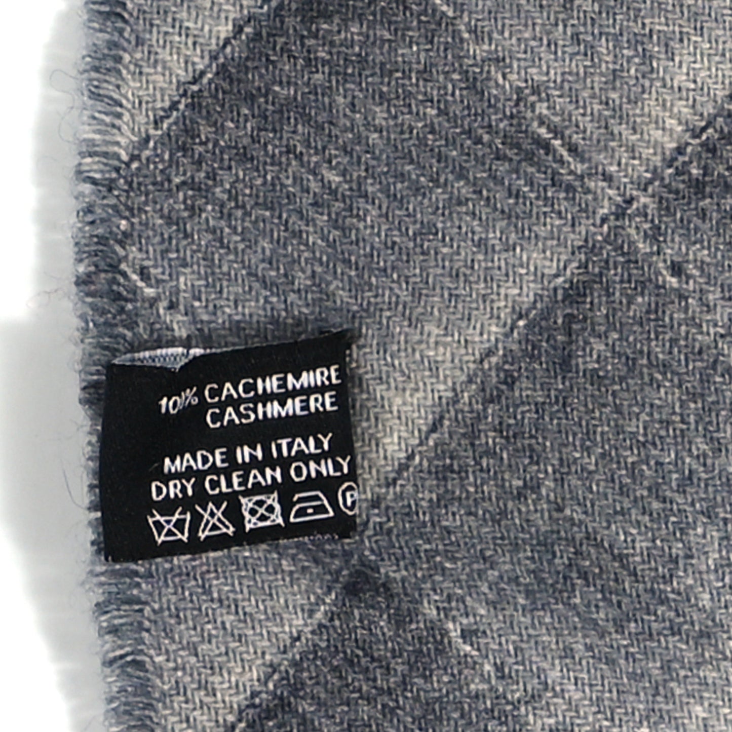 Cashmere Quilted Print CC Scarf Grey Multicolor