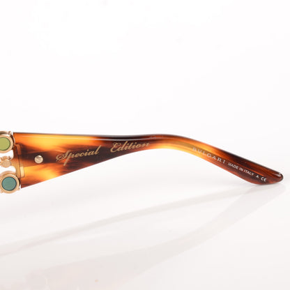 Bulgari Crystal Sunglasses 6063-B Tortoise 4 of 4